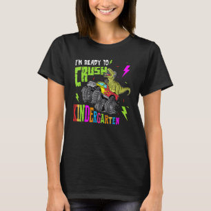 Crush Kindergarten Monster Lastbil Dinosaur tillba T Shirt