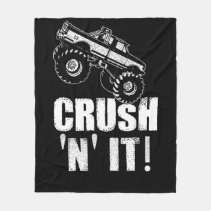 Crush N IT Monster Lastbil Sylt Fleecefilt