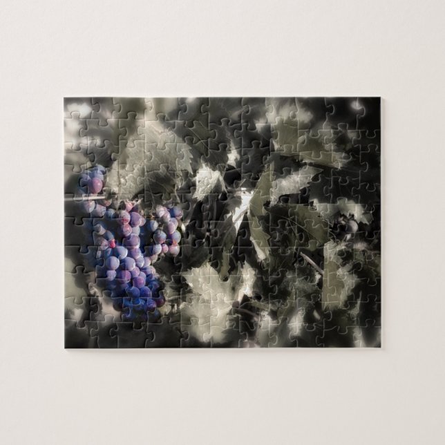 Crush på Tefft Cellars huvudvingård Pussel (Horisontell)