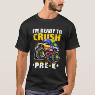 Crush Pre K Monster Lastbil ryggsäck Back to schoo T Shirt