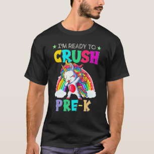 Crush Pre K Unicorn Dabbing Back to school Girls B T Shirt
