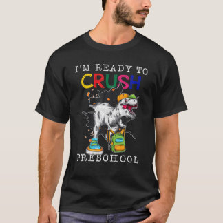 Crush Preschool Dino Trex Back to school Boys T Shirt