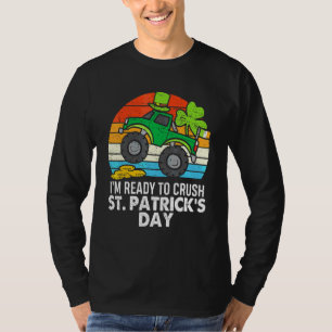 Crush St patricks day Monster Lastbil Paddys Småba T Shirt