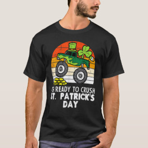 Crush St patricks day Monster Lastbil Paddys Småba T Shirt