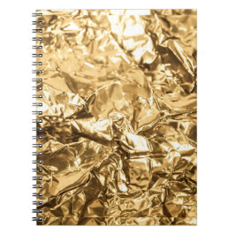 Crushed Golden Folds Anteckningsbok