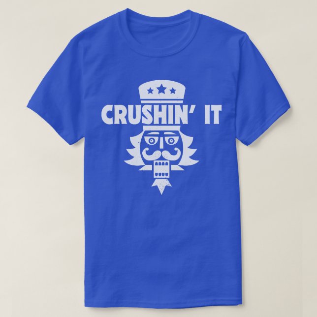 Crushin it Den konstiga julklackaren T Shirt (Design framsida)