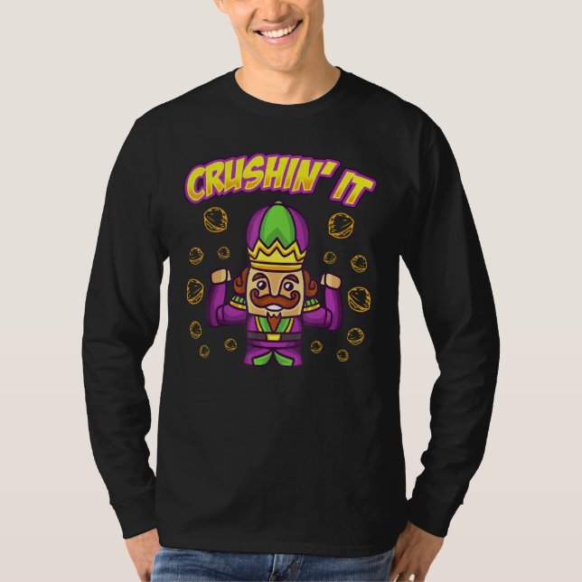 Crushin it jul Nutcracker Julafton Character Hol T Shirt (Framsida)