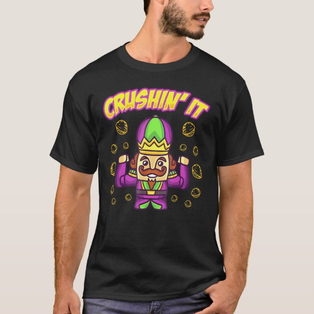 Crushin it jul Nutcracker Julafton Character Hol T Shirt (Framsida)