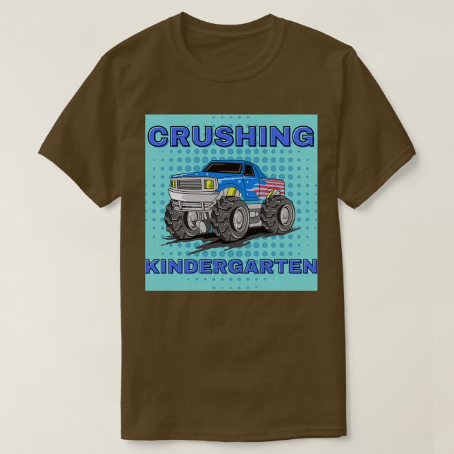 CRUSHING KINDERGARTEN Back to school Monster Lastb T Shirt (Design framsida)