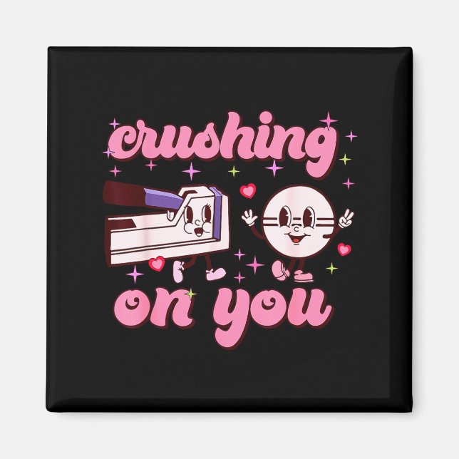 Crushing On You Peds Cu Rn Aid Rn Nurse Valentines Magnet (Framsidan)
