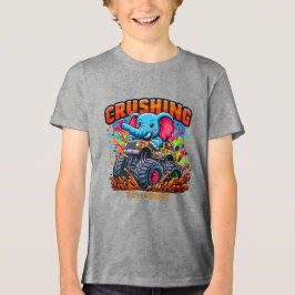 Crushing Since 2021 – Cute Elephant with Truck T Shirt