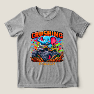 Crushing Since 2021 – Cute Elephant with Truck T Shirt