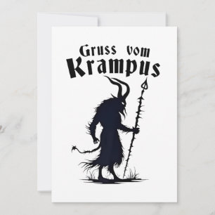 Cruss Vom Krampus-julet Julafton Djävulen Inbjudningar