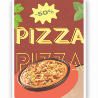 "Crust & Craft: En Pizzaberättelse" Klistermärken