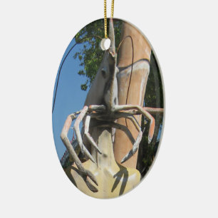 Crustacean AKA Lobster Head ... Buddhist helvetet Julgransprydnad Keramik