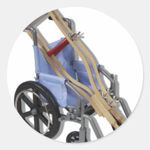 CrutchesWheelchair081210 Runt Klistermärke