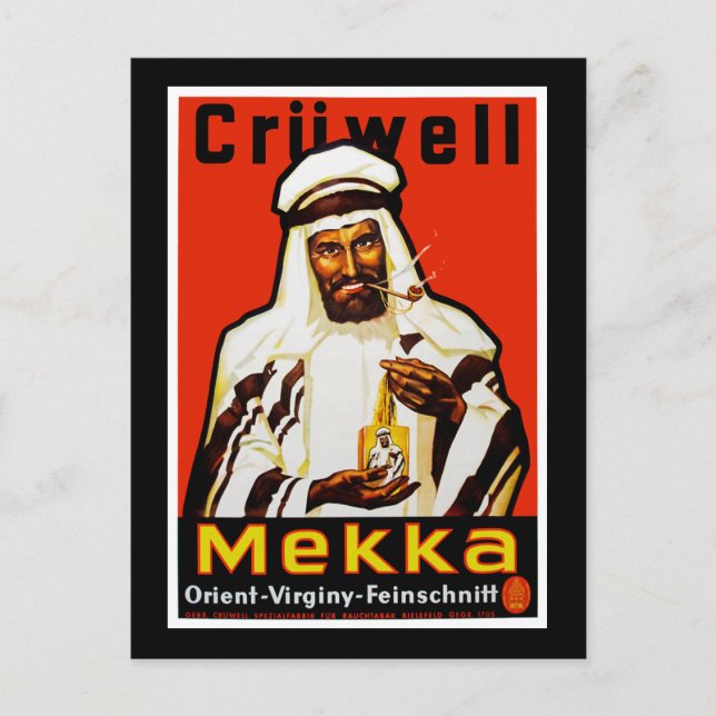 Cruwell Mekka Tobak Vykort (Framsida)
