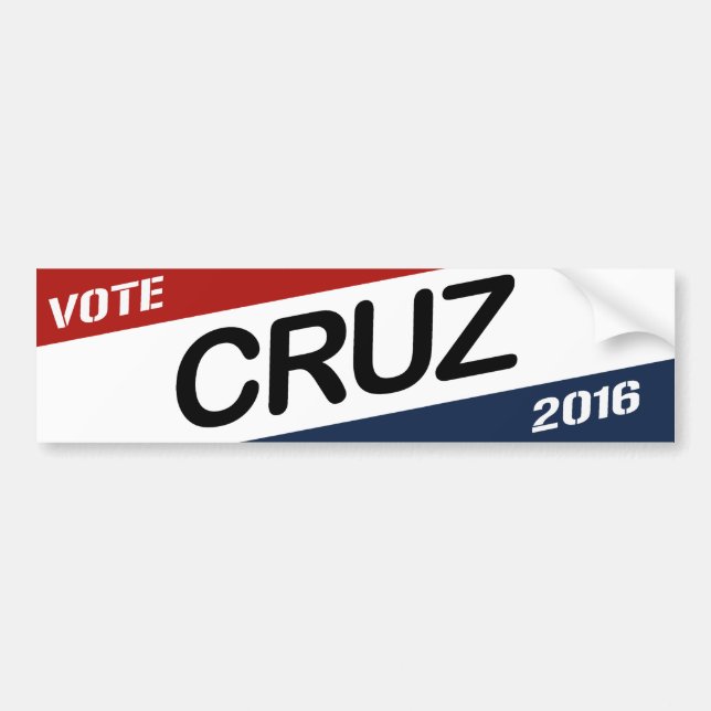 Cruz 2016 diagonal kampanjbildekal - .png bildekal (Framsidan)