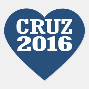 CRUZ 2016 HJÄRTFORMAT KLISTERMÄRKE
