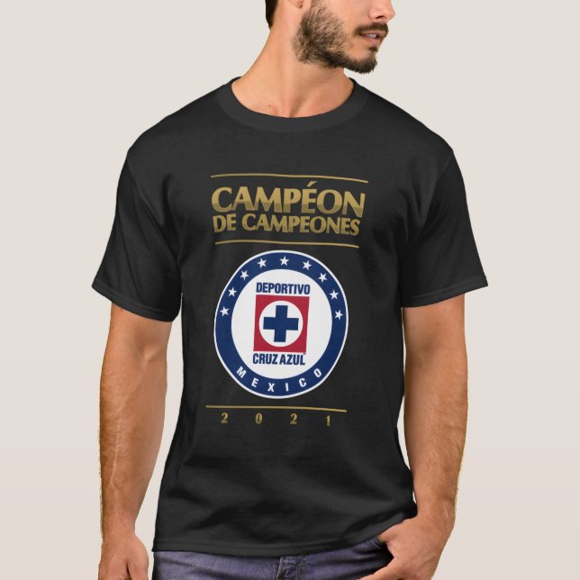 Cruz Azul Campeones 2021 T Shirt (Framsida)