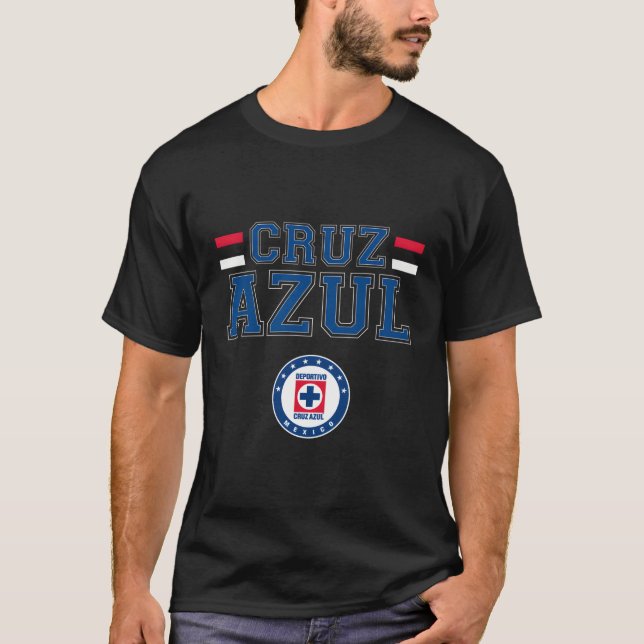 Cruz Azul Mexican Ocer Team Gift T Shirt (Framsida)