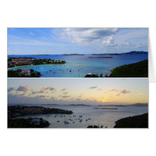 Cruz Bay Collage, St. John, U.S.Virgin Islands Hälsningskort
