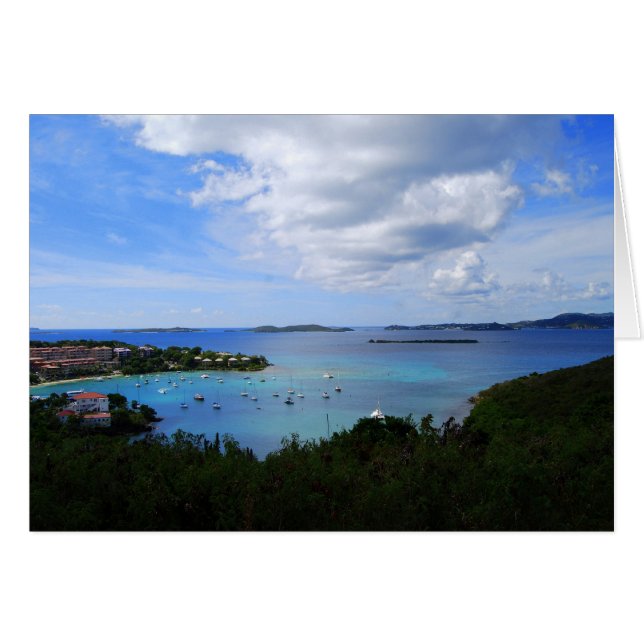 Cruz Bay, St. John, U.S.Virgin Islands Hälsningskort (Framsidan Horizontal)