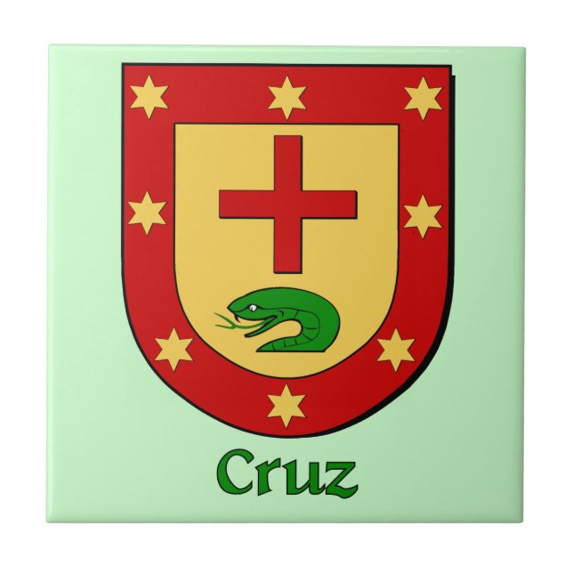 Cruz Family Shield Kakelplatta (Framsidan)