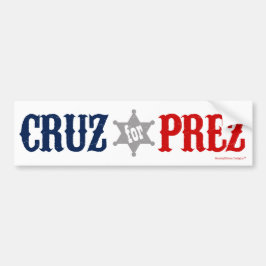 Cruz för Prez - Ted Cruz för röda blått för Bildekal