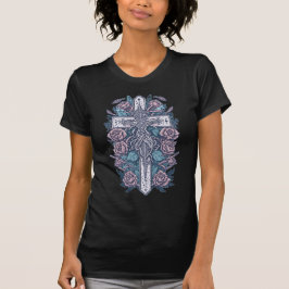 Cruz gótica tatuta 36 t shirt