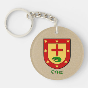 Cruz Historical Shield med Flagga Spanien
