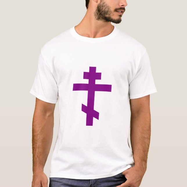 cruz ortodoxa roxa t shirt (Framsida)