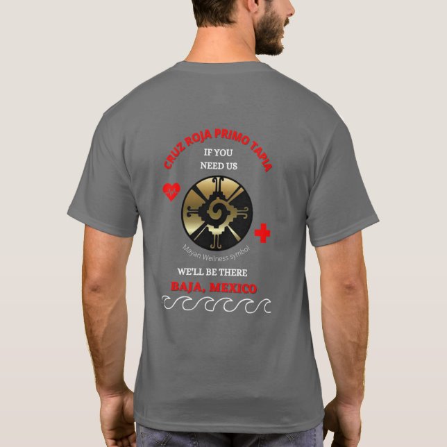 Cruz Roja Primo Tapia T shirt.  Back Logo T Shirt (Baksida)