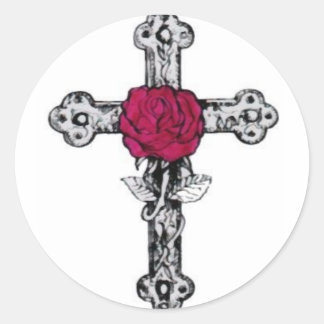 Cruz Rosacruz Runt Klistermärke