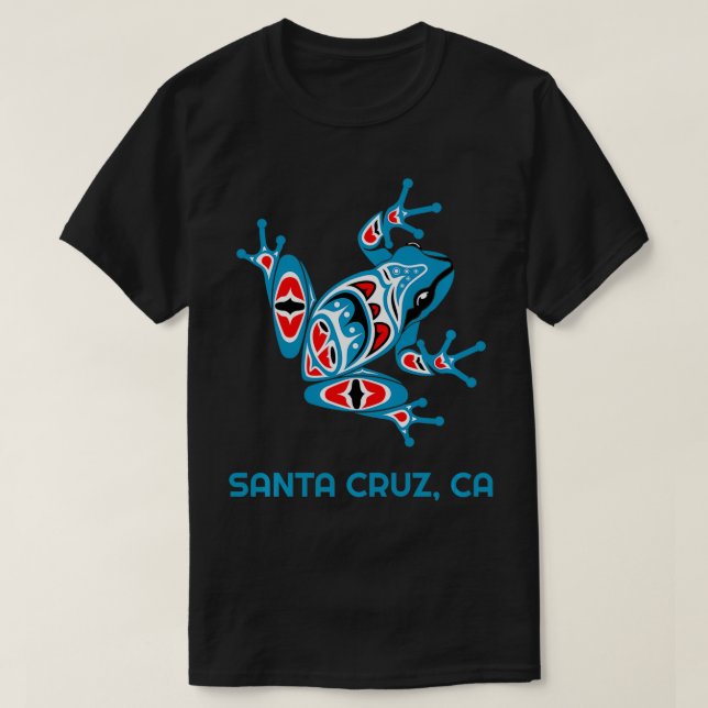 Cruz Santa Alaska Frog PNW Indian Art Native Ameri T Shirt (Design framsida)