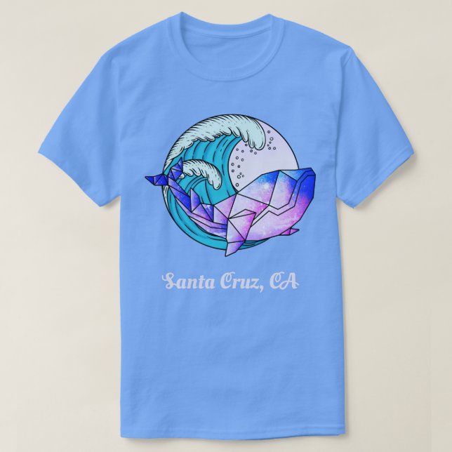 Cruz Santa CA Japansk Paint Geometric Orca Killer T Shirt (Design framsida)