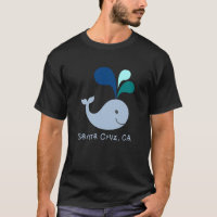 Cruz Santa California Cute Whale Älskare Tecknad
