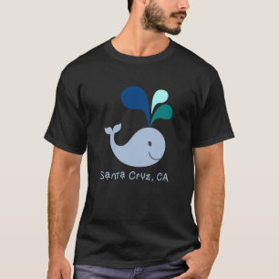 Cruz Santa California Cute Whale Älskare Tecknad T Shirt