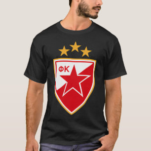 Crvena Zvezda Red Star Vapensköld T Shirt