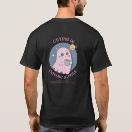 Crying in Cosmic Silence – Cute Existential Ghost  T Shirt