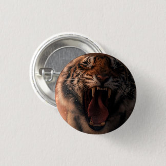 Crying Tiger - Button Knapp