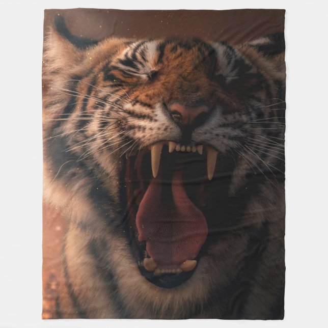 Crying Tiger - Fleecedecke Fleecefilt (Framsidan)