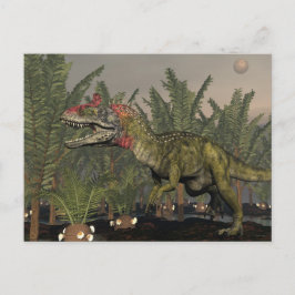 Cryolophosaurus dinosaur - 3D-rendering Vykort