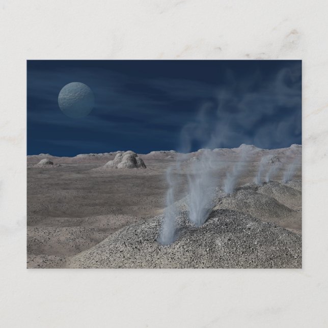 Cryovolcanism på Pluto Vykort (Framsida)