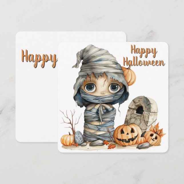 Crypt Cutie - Höst löv & Mummy MisChief (Fram/baksida)