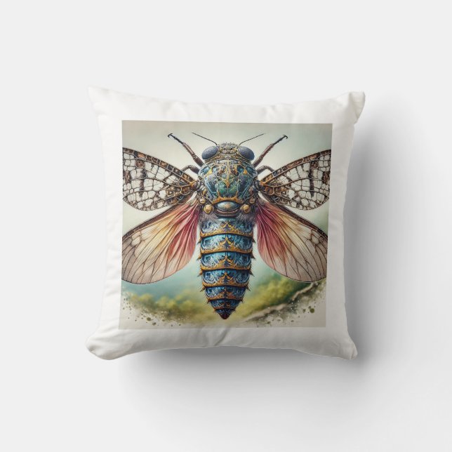 Cryptaspasma Insect 050824IREF231 - Watercolor Kudde (Framsida)