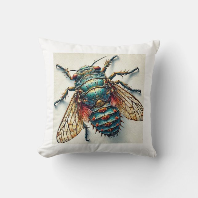 Cryptaspasma Insect 300724IREF251 - Watercolor Kudde (Framsida)