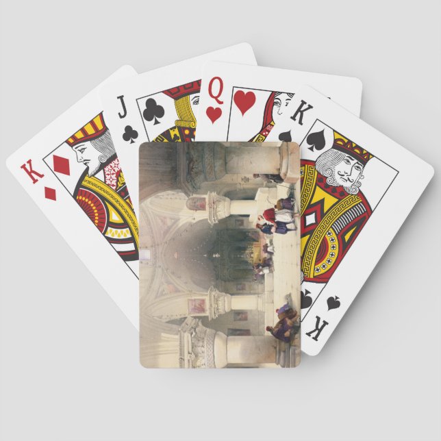 Crypten av den heliga sepulchren, Jerusalem, Casinokort (Baksidan)