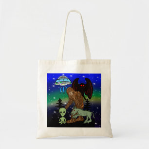 Cryptid Big Foot Alien Mothman UFO Chupacabra Tygkasse