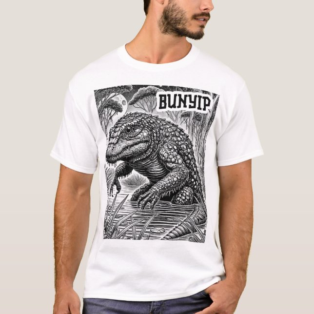 Cryptid Conspiracy - Bunyip T Shirt (Framsida)